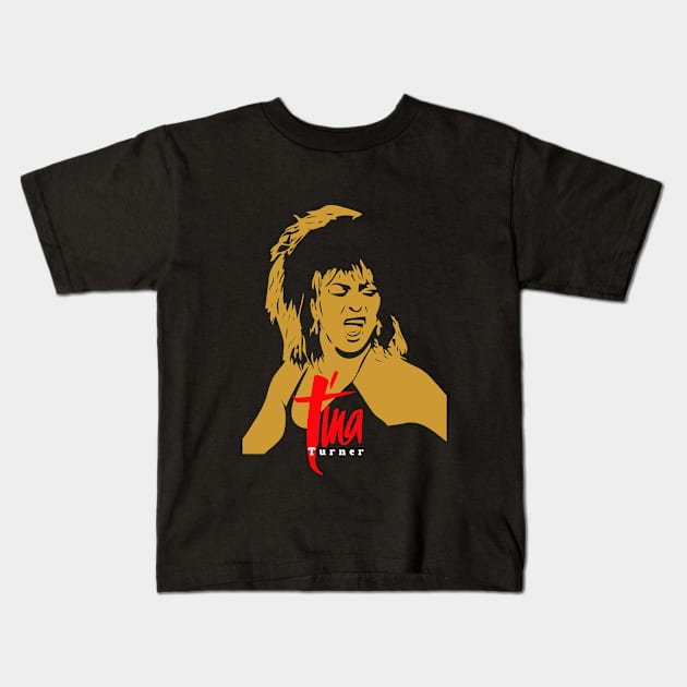 Tina Turner Singer! Kids T-Shirt by RUS